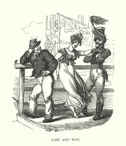 Verloren und gewonnen (Gravur) von Thomas (after) Rowlandson