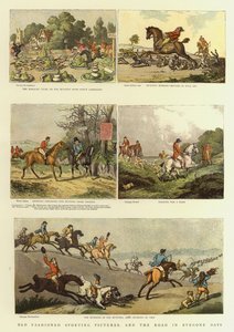 Alte Sportbilder und die Straße in vergangenen Tagen von Thomas (after) Rowlandson
