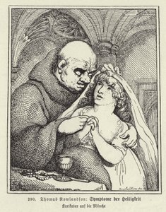 Symptome der Heiligkeit von Thomas (after) Rowlandson