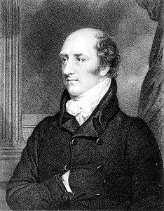 Porträt von George Canning, graviert von William Holt