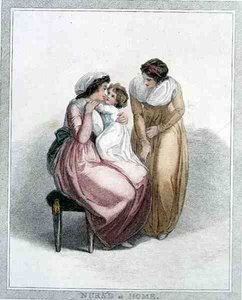 Zu Hause gepflegt, graviert von Joseph Strutt