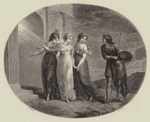 Die Einladung, aus dem "Pilgerreise" von Thomas (after) Stothard