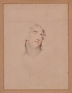 Kopf eines jungen Mannes in Ekstase von Thomas (attr. to) Lawrence