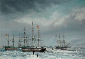 Die Jane, Viewforth und Middleton im Eis gefangen von Thomas A. Binks