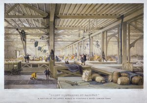 Waren per Eisenbahn befördert, 19. Jahrhundert von Thomas Allom