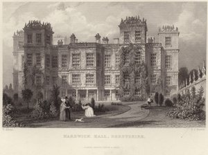 Hardwick Hall in Derbyshire von Thomas Allom