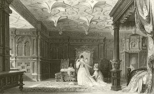 Innenraum von Sizergh Hall, Westmorland von Thomas Allom