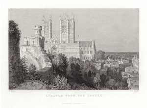 Lincoln von der Burg von Thomas Allom