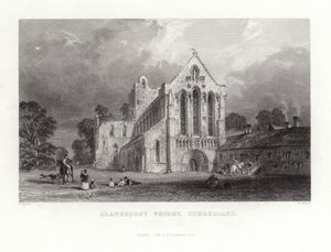 Llanercost Priory in Cumberland von Thomas Allom