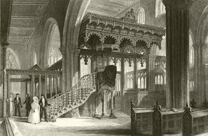 Sefton Kirche, Lancashire von Thomas Allom