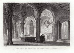 Die Galiläa am Westende der Kathedrale von Durham von Thomas Allom