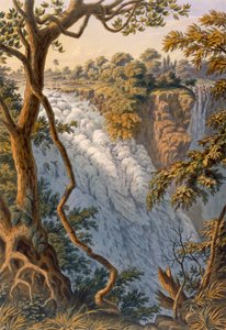 Victoriafälle: Das springende Wasser, veröffentlicht 1864 von Thomas Baines