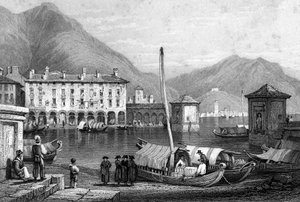 Como und Comer See, Lombardei, Italien, 19. Jahrhundert