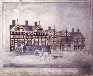 Hanging Ditch, Manchester, 1819 von Thomas Barritt