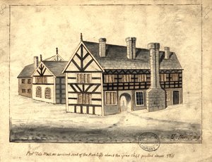 Pool Fold Hall, Manchester, 1819 von Thomas Barritt