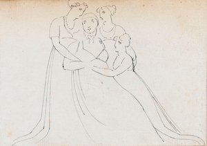 Nelsons Nichten - Miss Bolton und Charlotte Nelson, später Lady Hood von Thomas Baxter