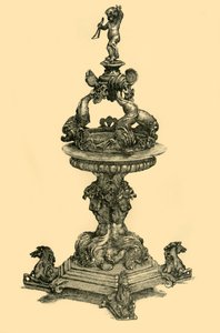 Silbernes Tischornament, 1680-1699, 1881