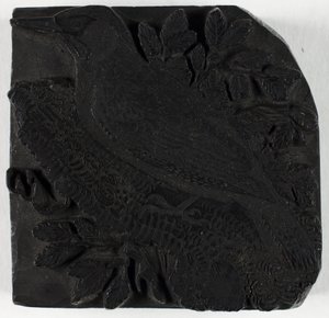Holzstock für Der Grünspecht, aus Eine Geschichte der britischen Vögel von Thomas Bewick