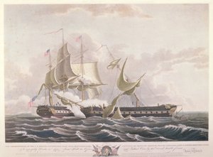 Die Schlacht zwischen der USS Constitution und der HMS Guerriere