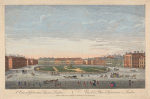 Ansicht des Grosvenor Square, London