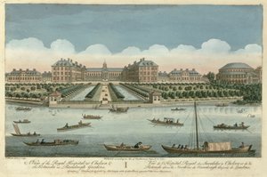 Ansicht des Royal Hospital in Chelsea und der Rotunde in den Ranelaigh Gardens, veröffentlicht von Robert Sayer, 1751 von Thomas Bowles