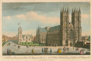 Südansicht der Westminster Abbey und der St. Margaret