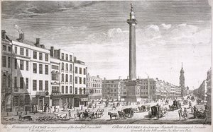 Fish Street Hill, London, ca. 1750 von Thomas Bowles