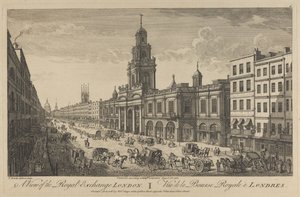 Ansicht der Royal Exchange London, 1751