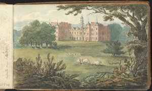 Album mit Landschafts- und Figurenstudien: Hatfield House