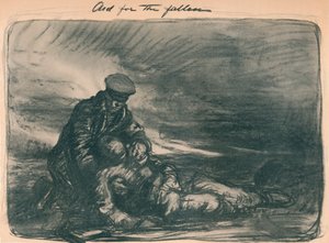 Hilfe für die Gefallenen, 1914 von Thomas Brock