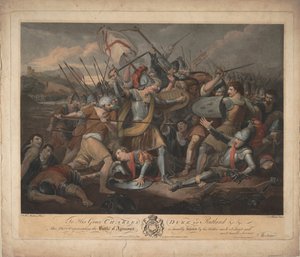 Die Schlacht von Azincourt am 25. Oktober 1415, 1783 von Thomas Burke