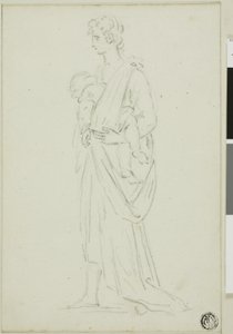 Frau mit Baby von Thomas Burke