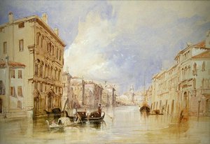 Schiffe vor der venezianischen Lagune von Thomas Bush Hardy