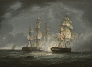 Kampf zwischen der U.S. Fregatte President und H.M.S. Endymion