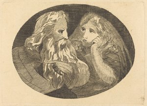 Lear und Cordelia von Thomas Butts, Jr. after William Blake
