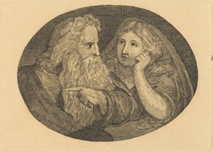 Lear und Cordelia von Thomas Butts, Jr. after William Blake