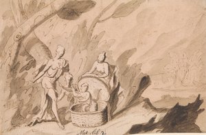 Die Töchter des Cecrops entdecken Ericthonius: Ovid, Metamorphosen, Buch 2 von Thomas Carwitham