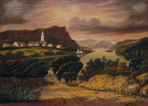 Lake George und das Dorf Caldwell