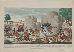 Die Schlacht von Friedland. Ein Angriff der russischen Leibgarde am 14. Juni 1807