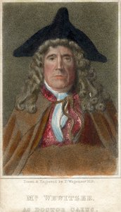 Mr. Wewitzer als Doctor Caius, 1819 von Thomas Charles Wageman