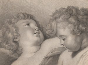 Zwei Köpfe von Putten von Thomas Cheesman