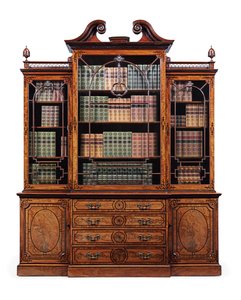 George-III-Sekretär-Bibliotheksschrank, ca. 1765