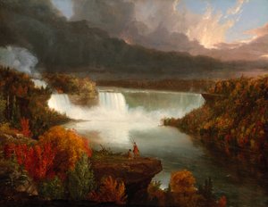 Fernansicht der Niagarafälle von Thomas Cole
