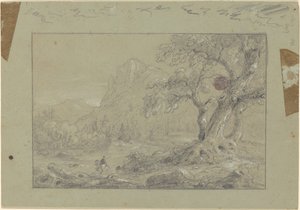 Studie für "Der Bergübergang" von Thomas Cole