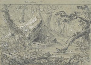 Der Brunnen, Nr. 1: Der verwundete Indianer stillt seinen Todesschmerz, 1843 von Thomas Cole