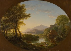 Die Mühle, Sonnenuntergang von Thomas Cole