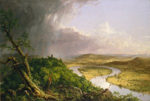Blick vom Mount Holyoke, Northampton, Massachusetts, nach einem Gewitter—Der Oxbow von Thomas Cole
