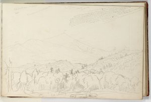 Ansicht des Schroon Mountain nach Norden, 28. Juni von Thomas Cole