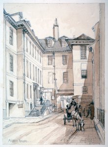 Austin Friars Street, City of London, 1851 von Thomas Colman Dibdin