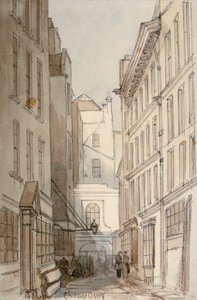 Change Alley, City of London, 1850 von Thomas Colman Dibdin